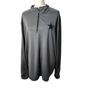 Dallas Cowboys Authentic Gray 1/4‎ Zip Pullover